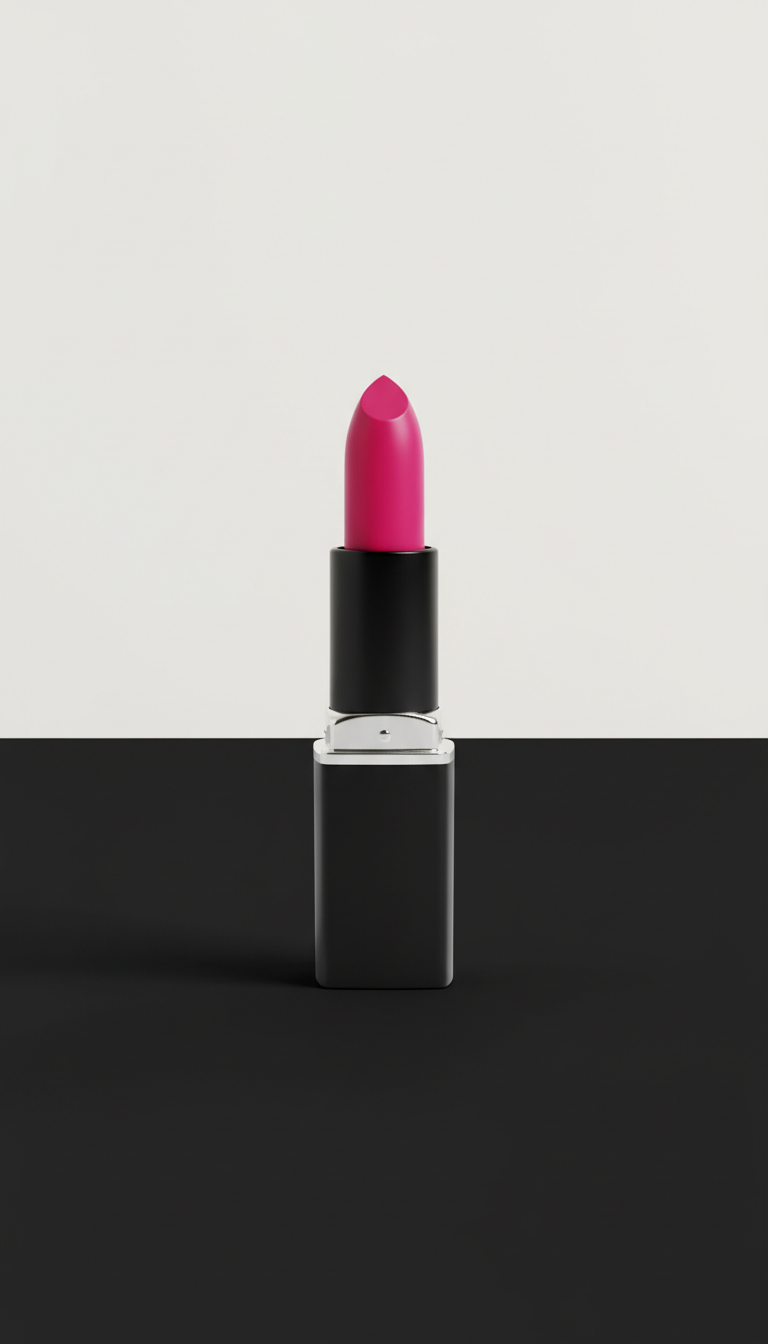 Hot Magenta matte lipstick